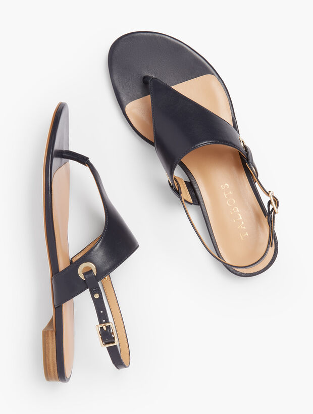 Keri Triangle Sandals - Nappa Leather