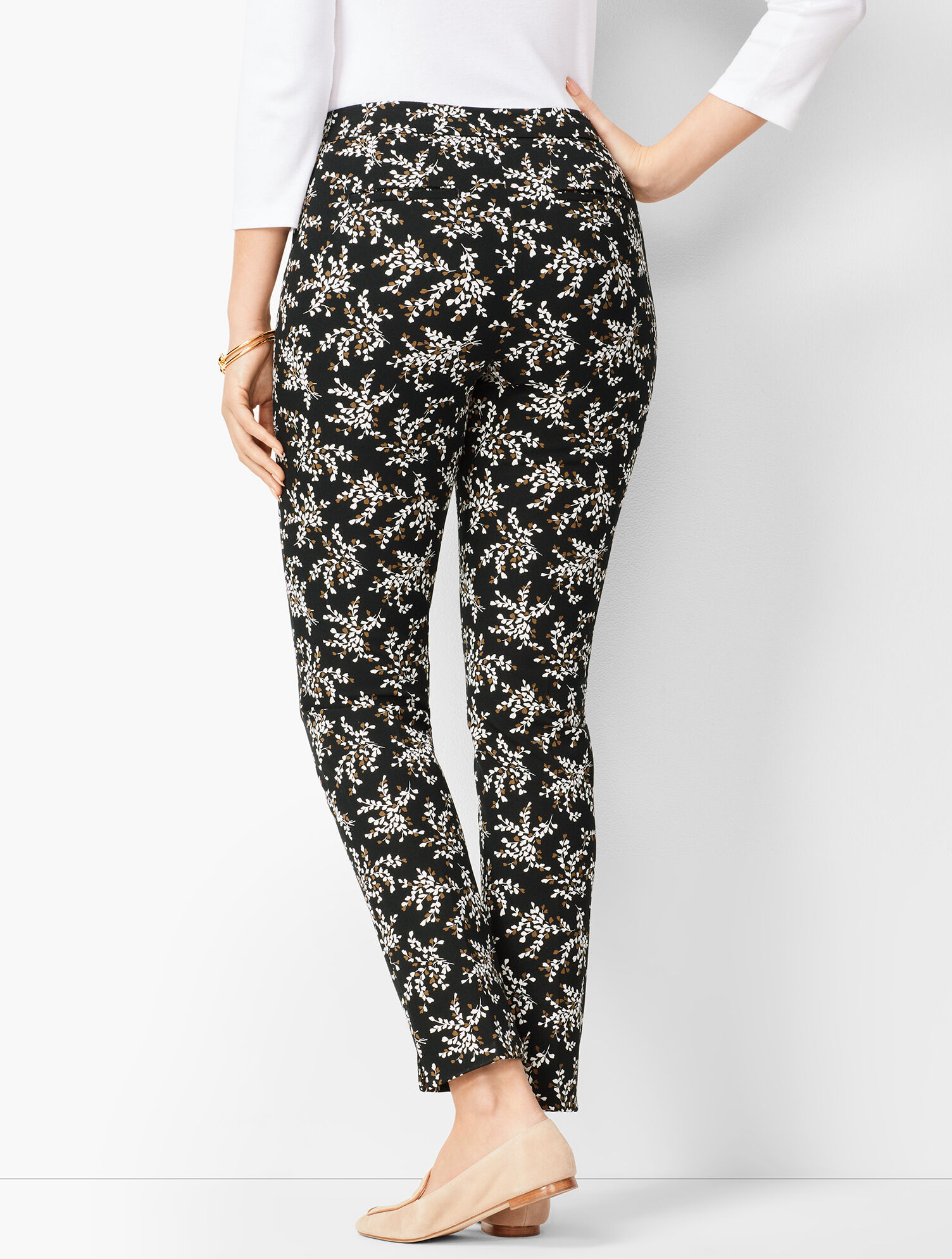 Talbots Chatham Ankle Pants - Curvy Fit - Petal Print