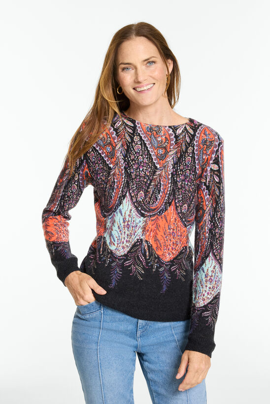 Crewneck Pullover - Ravishing Paisley
