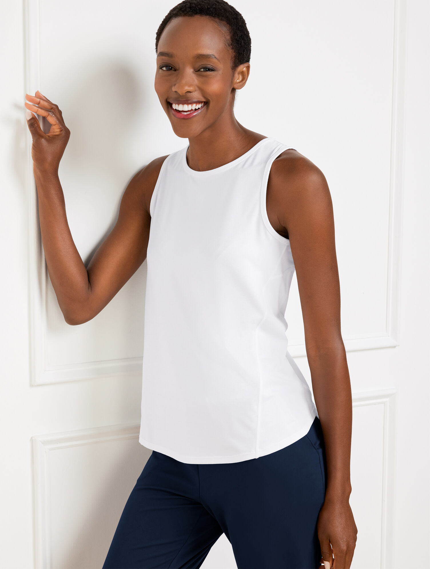 talbots sleeveless tops