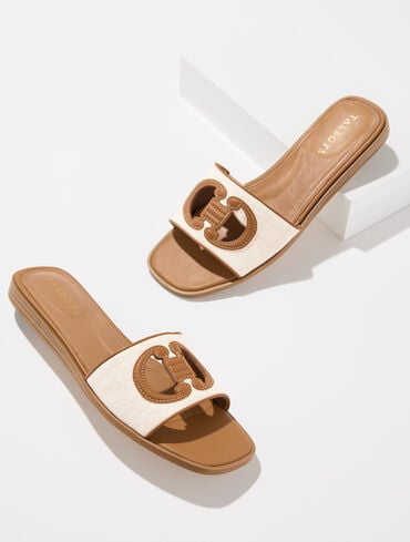Eva Speckled Canvas Sandals