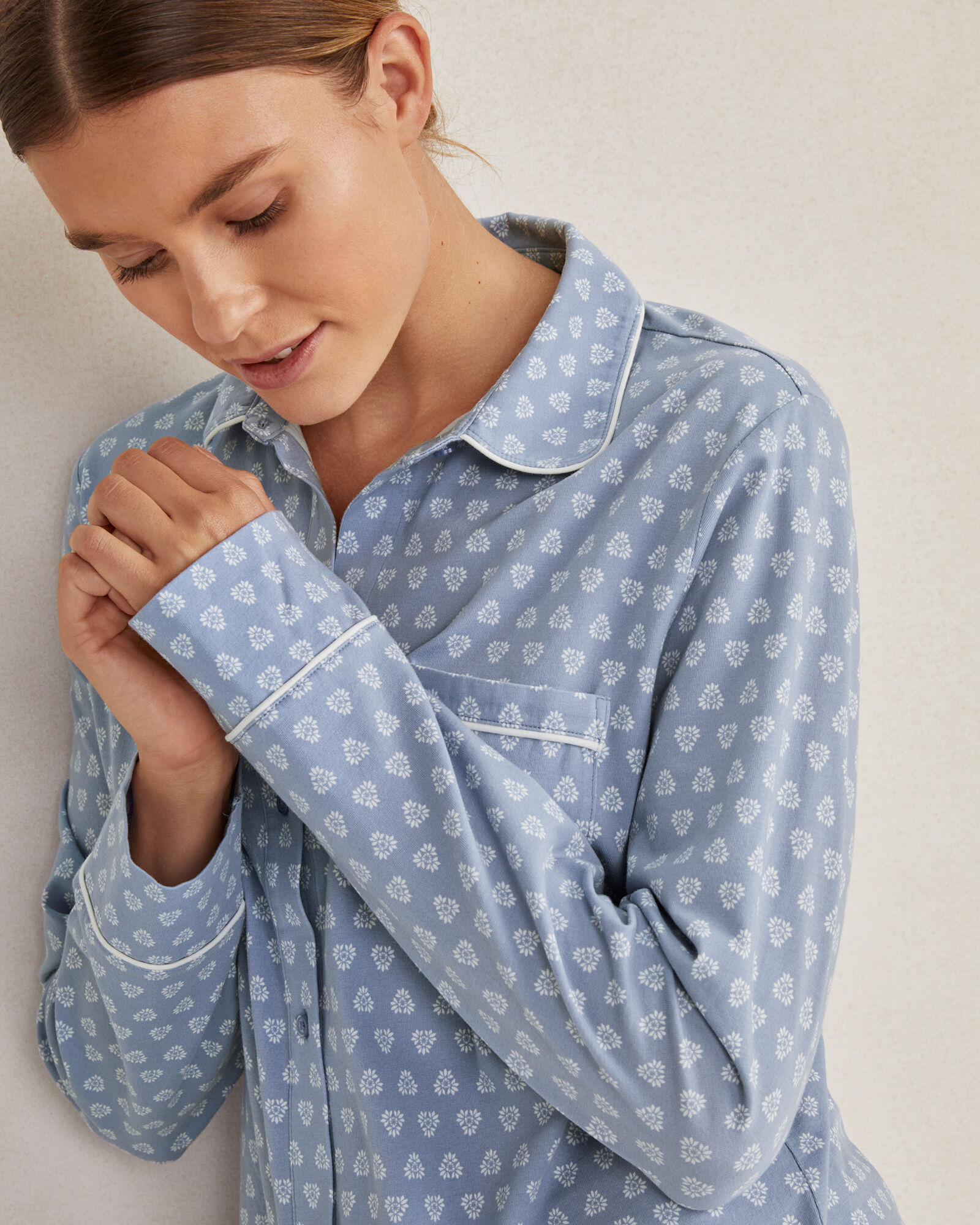 Organic Cotton Jersey Foulard Sleep Set
