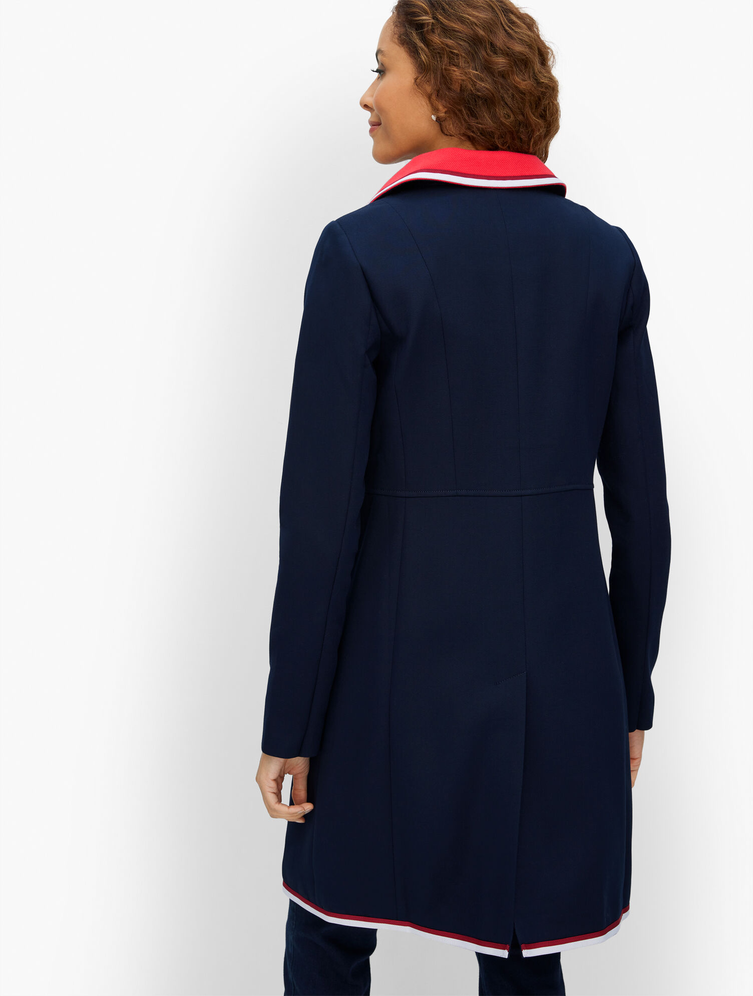 Ashley Twill Tailored Coat | Talbots