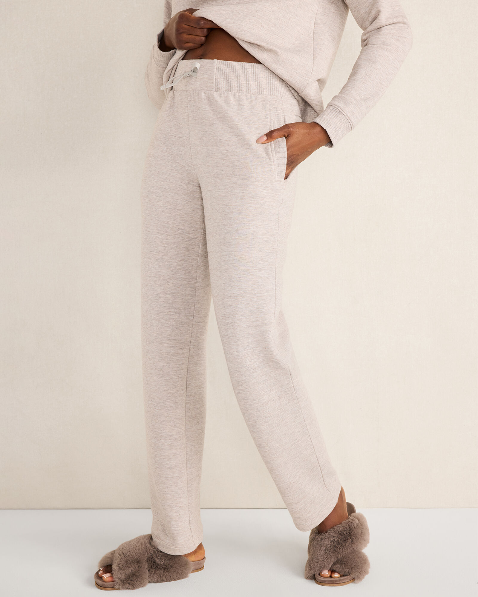 Fleece Straight Leg Pants - image 2