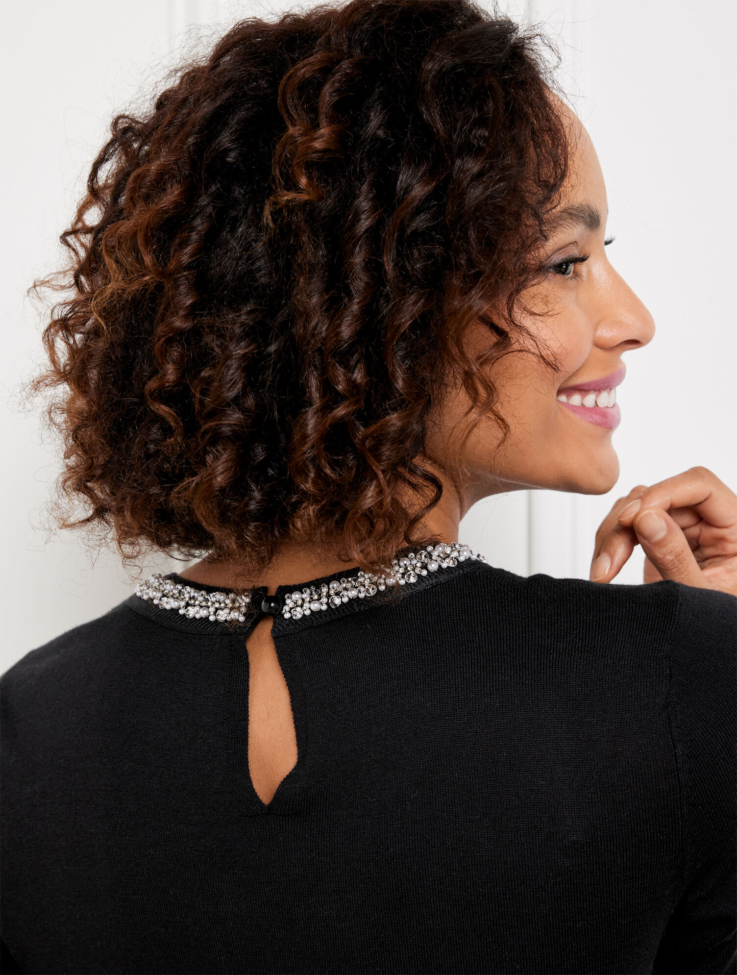Embellished Crewneck Sweater