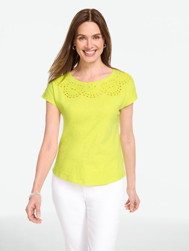 Eyelet Seashell Top