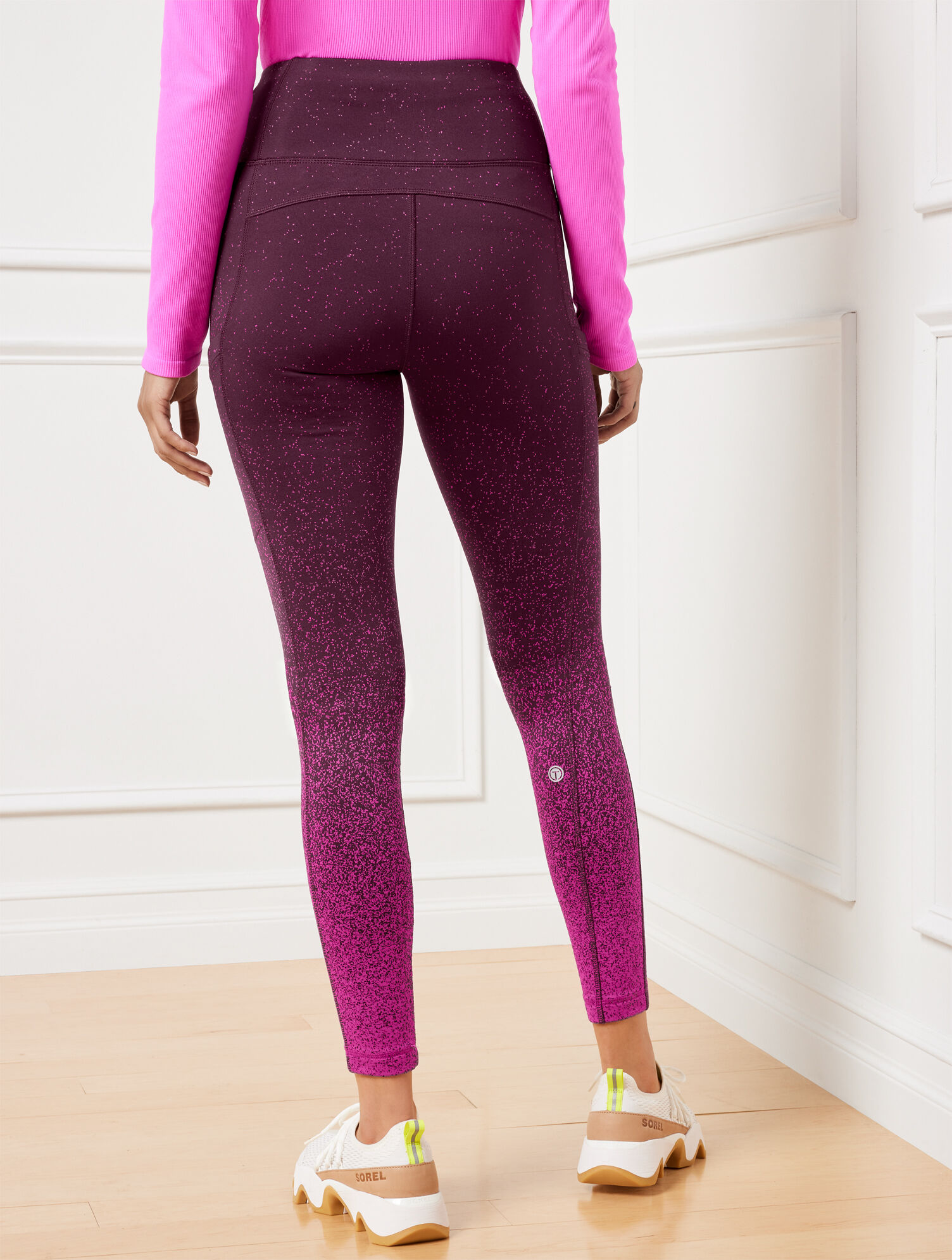 High Waist Leggings - Ombr&eacute; Jacquard