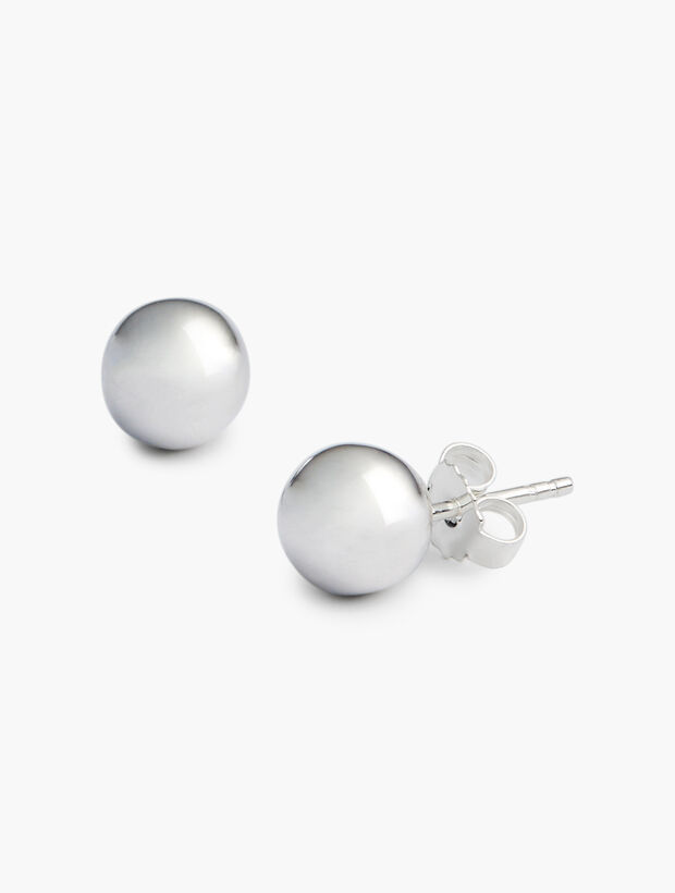Sterling Silver Ball Stud Earrings