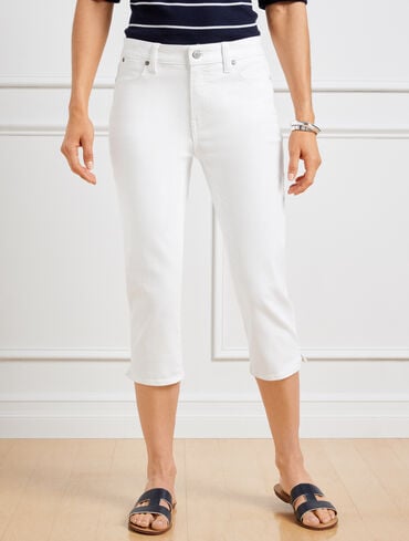 Pedal Pusher Jeans - White