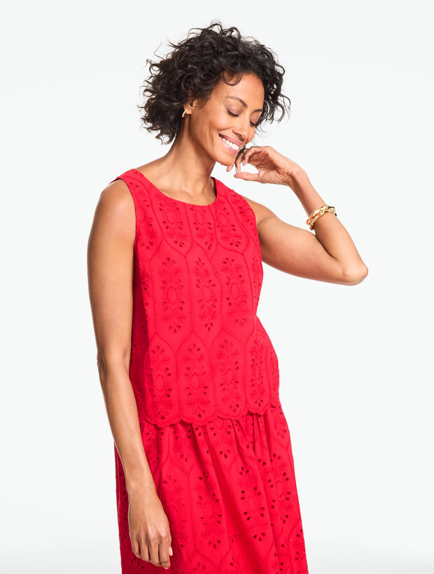 Marquise Eyelet Shell