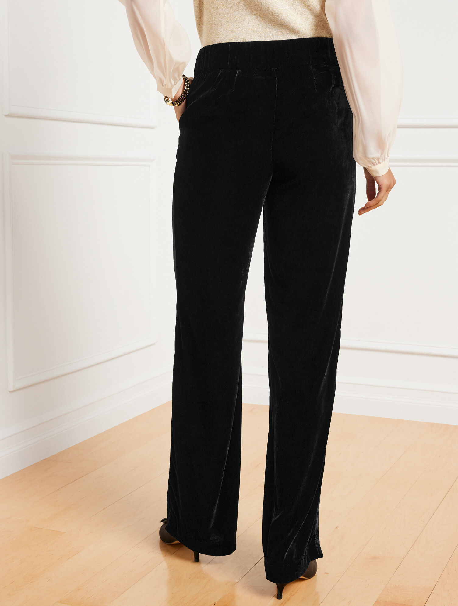 Effortless Velvet Wide Leg Pants