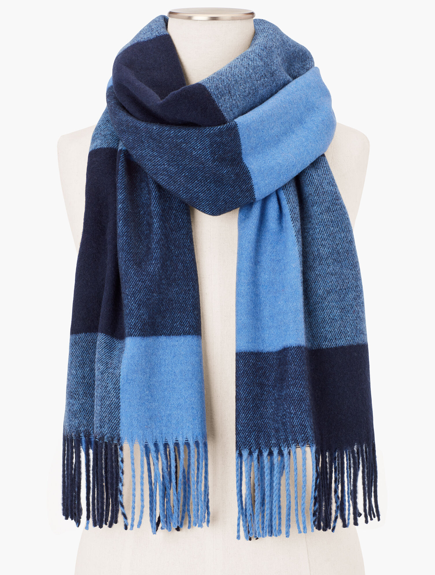 テンダーロイン　STOLE CHECKER NAVY Check Scarf | Talbots