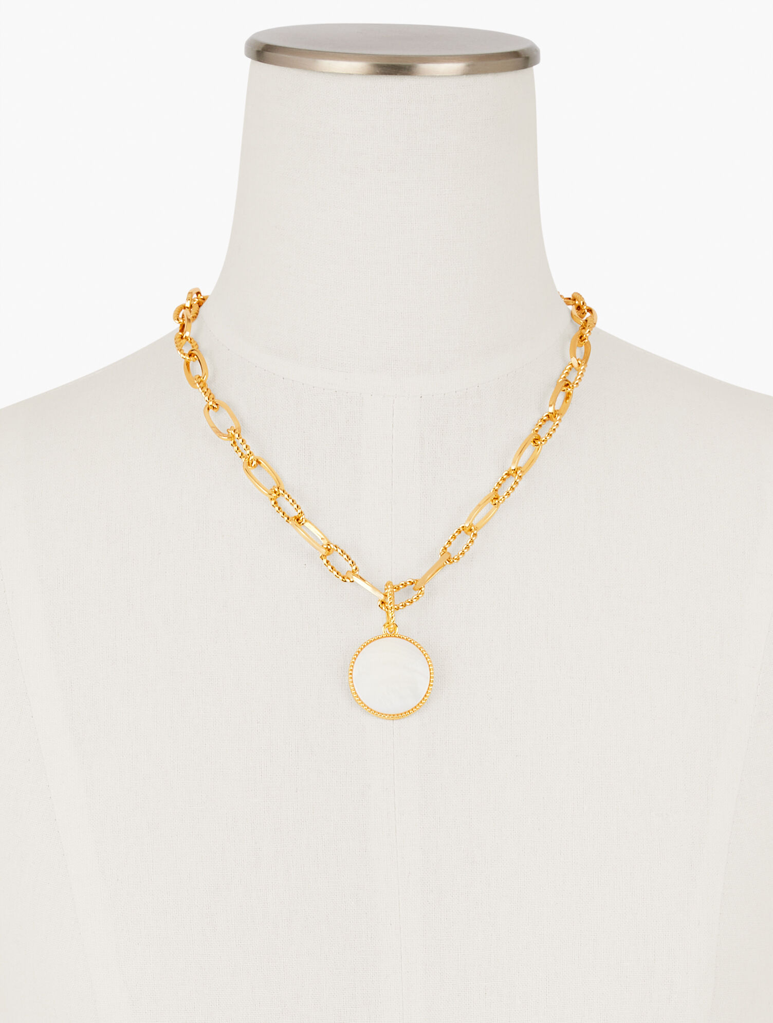 Mother Of Pearl Pendant Necklace