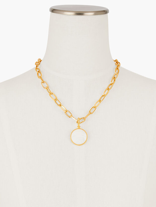 Mother Of Pearl Pendant Necklace