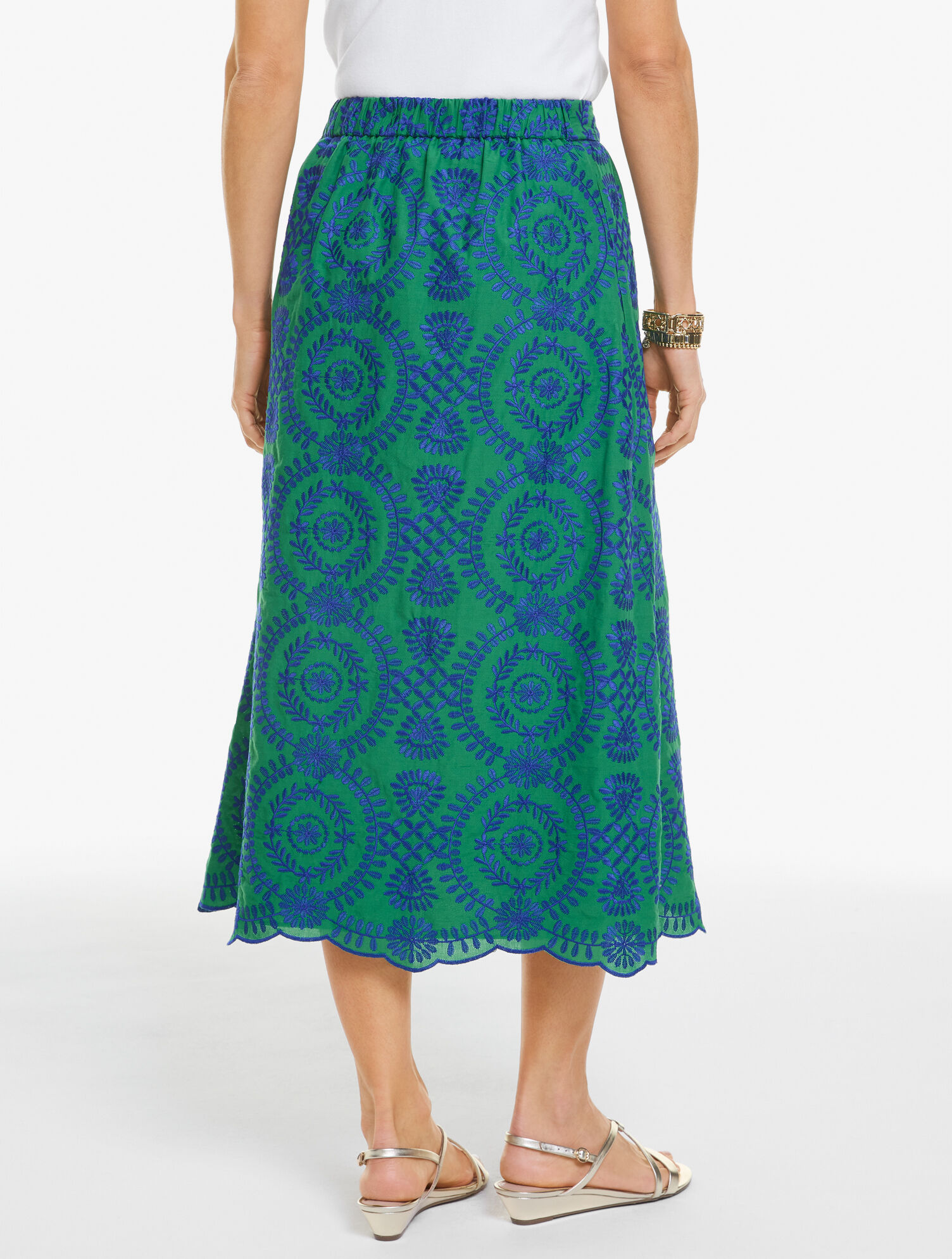 Floret Eyelet Skirt