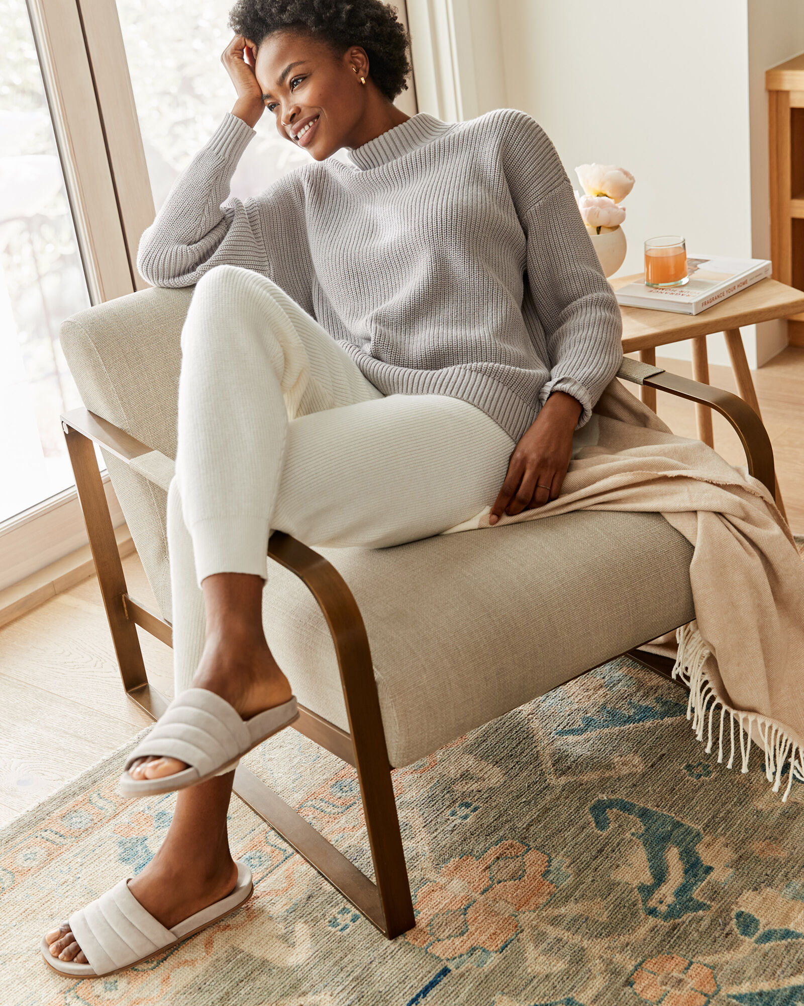 Stay Grounded Mock Neck Sweater