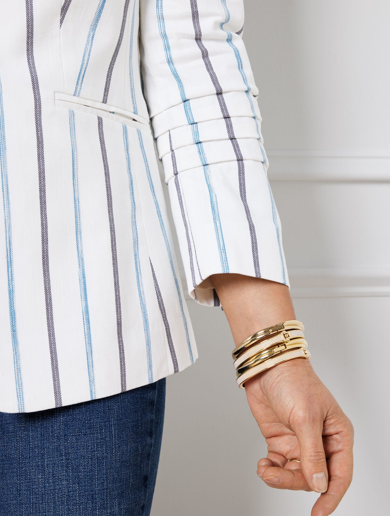 Turn Cuffs Structured Blazer