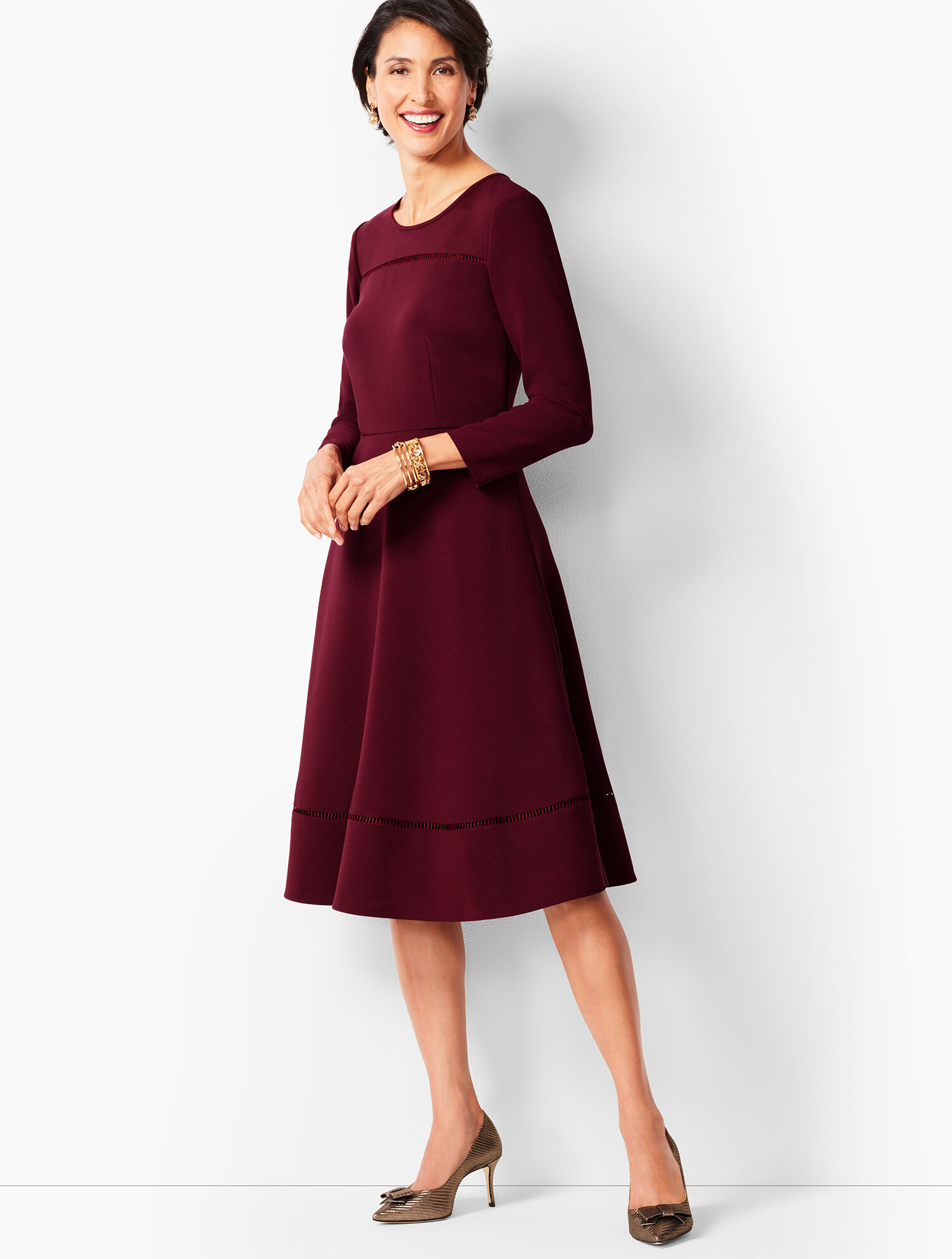 green emerald velvet dress Retro Radiance Fit & Flare Dress – ModCloth