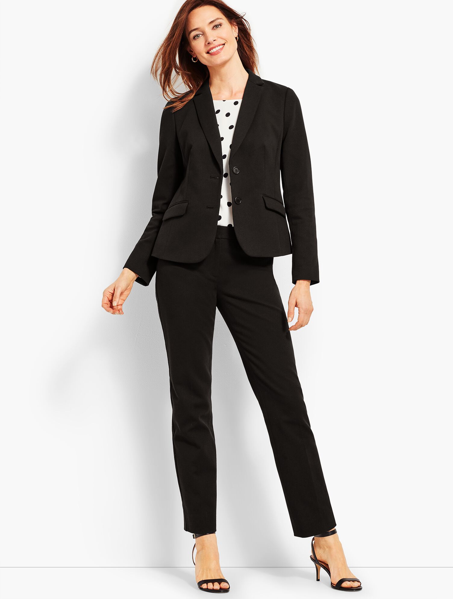 Textured Two-Button Blazer