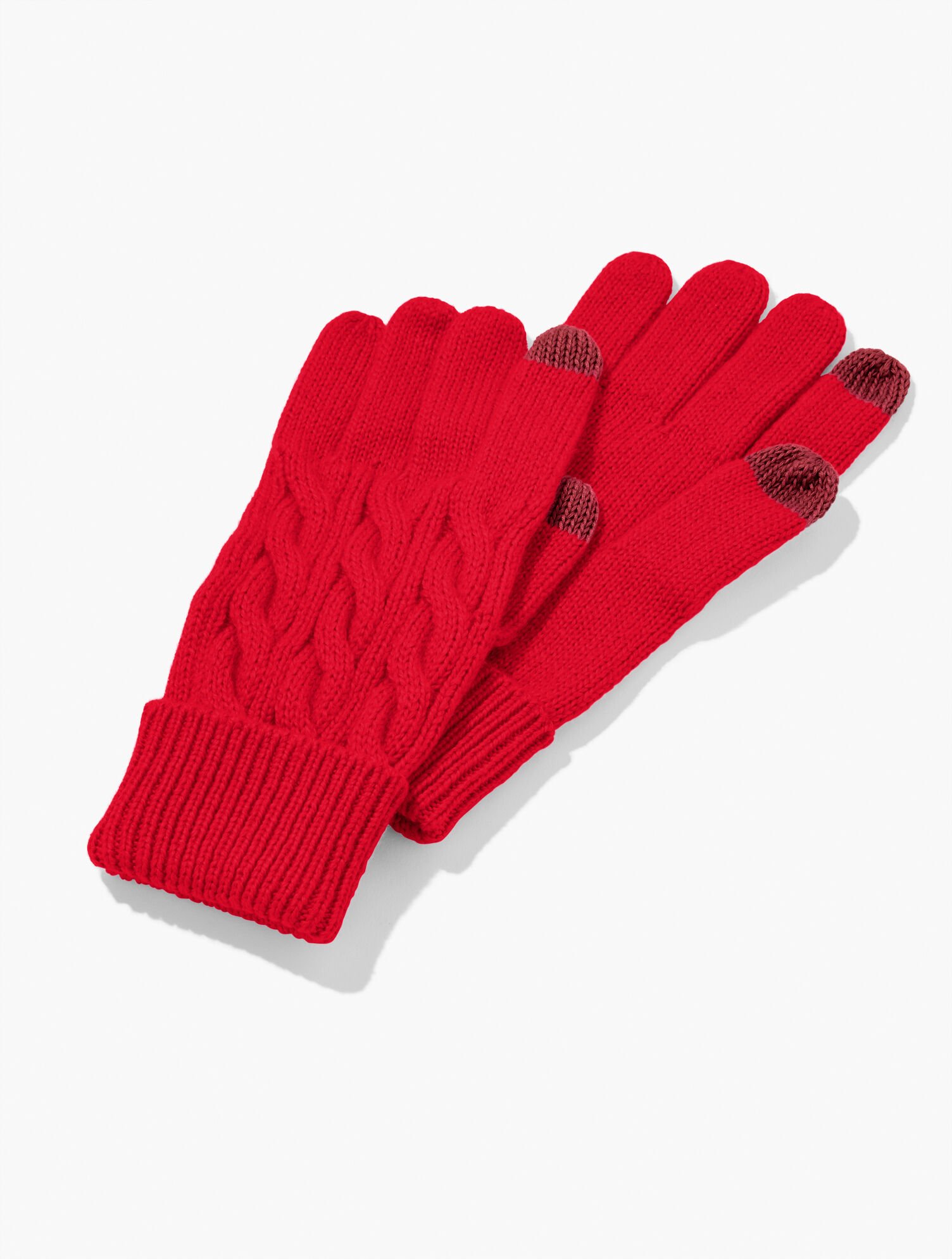 Soft Cable Knit Gloves