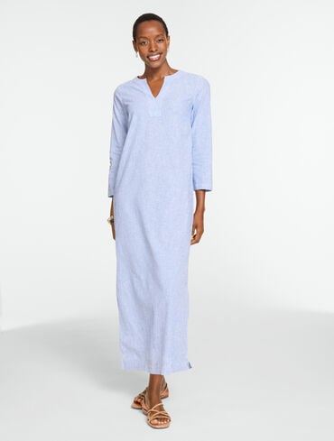 Women's Blue Linen Dresses | Talbots Women's Blue Linen Dresses | Talbots