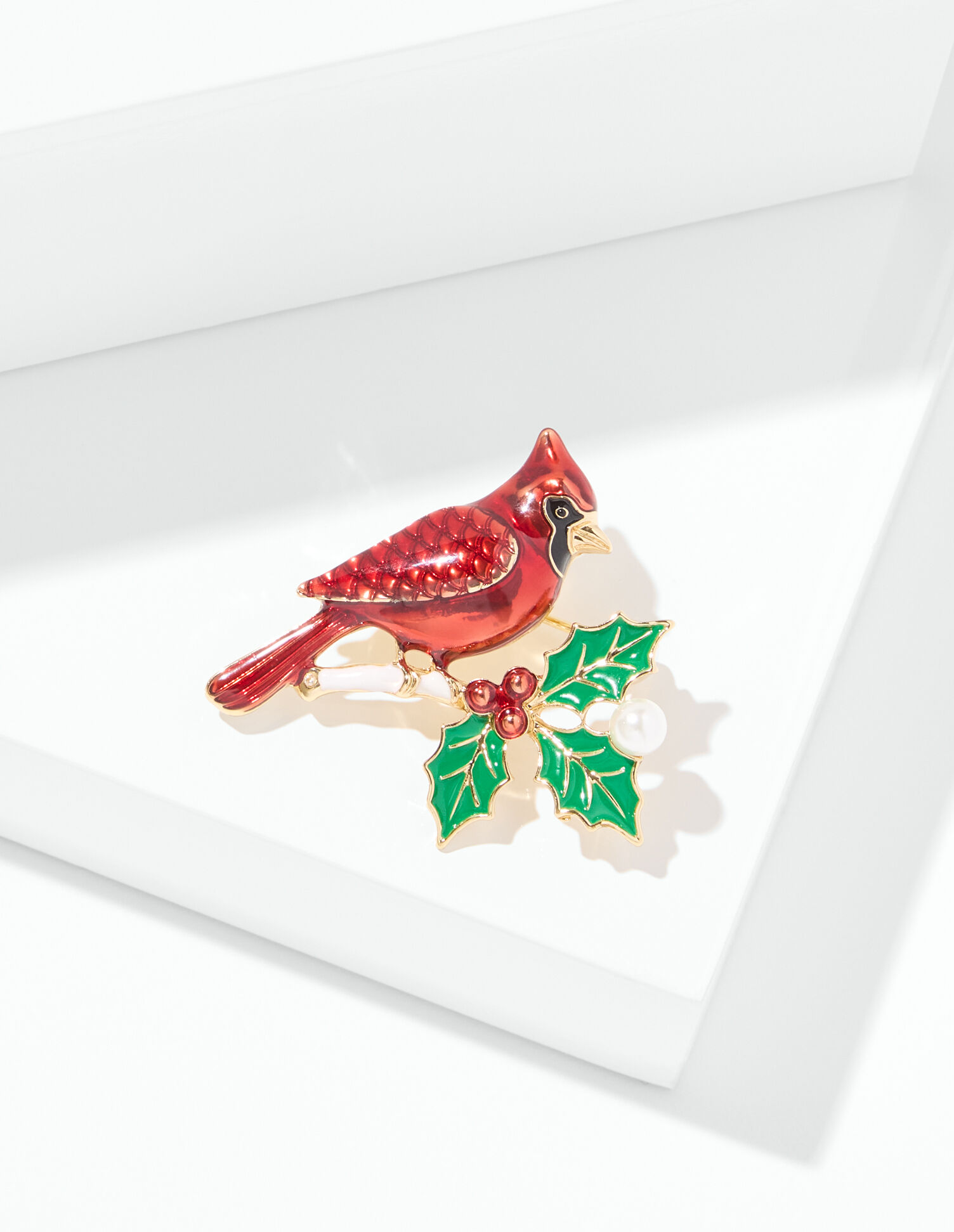 Classic Cardinal Brooch