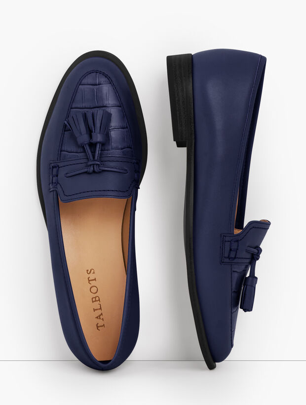 Leighton Tasseled Leather Loafers
