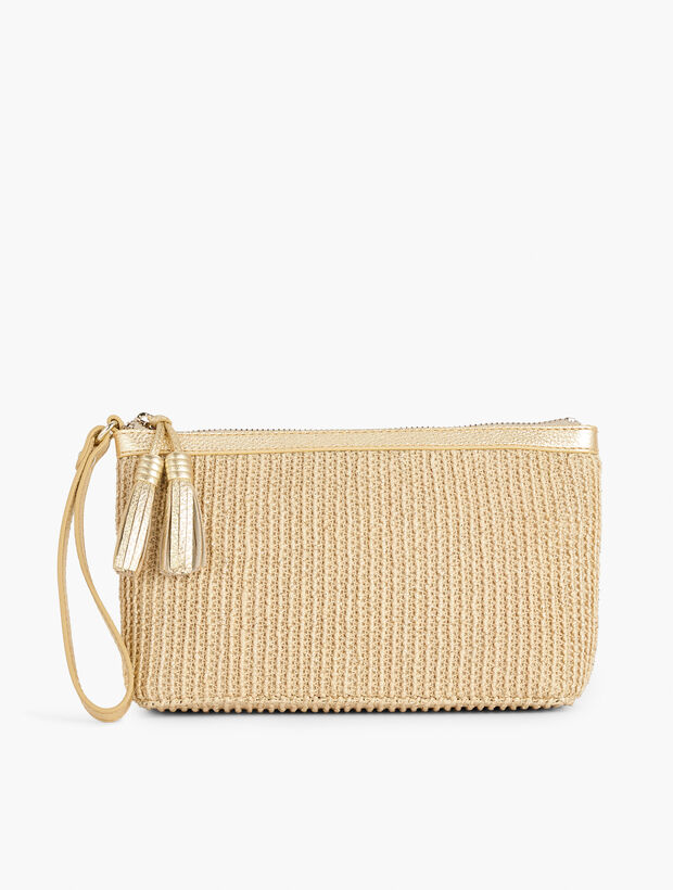 Flared Straw Wristlet