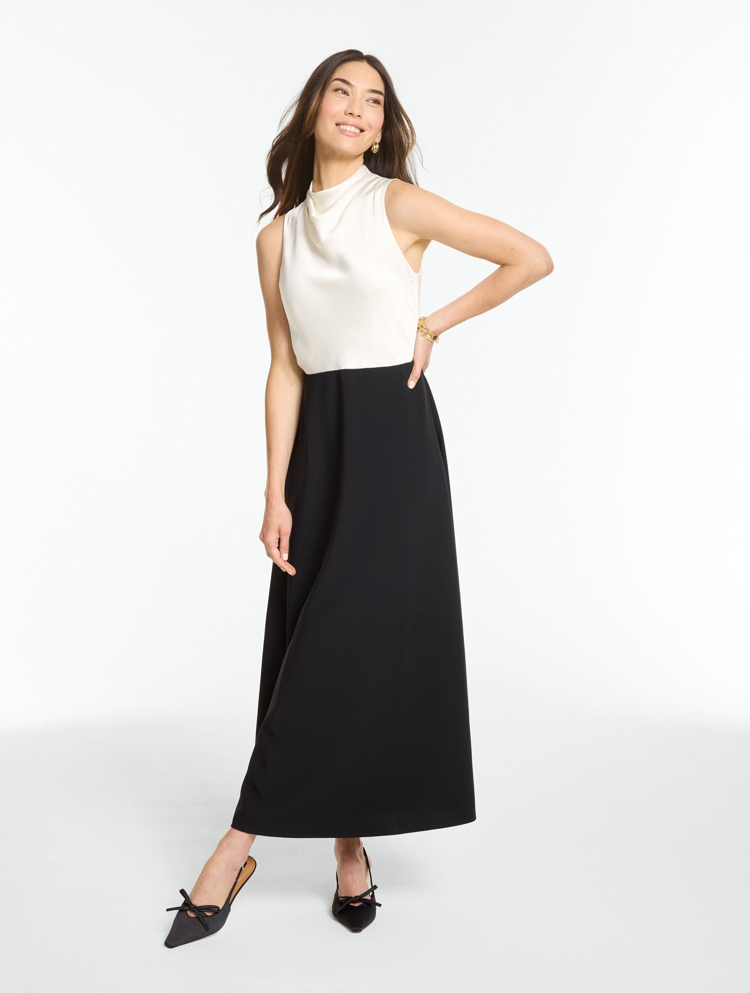 RSVP Charmeuse Crepe Dress
