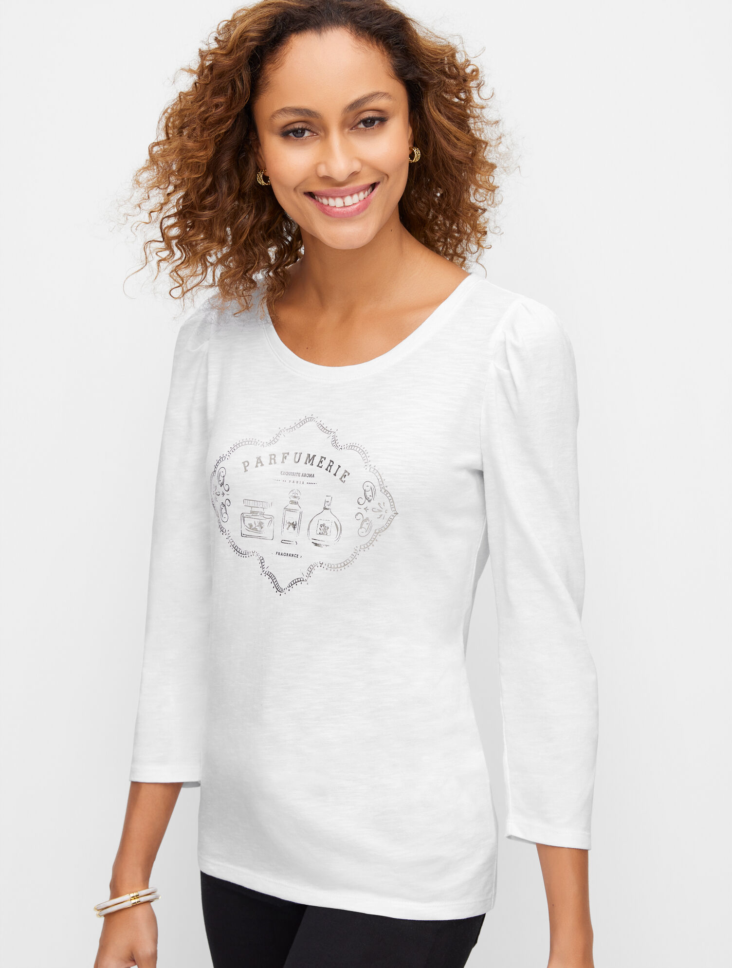 Puff Sleeve Crewneck Tee