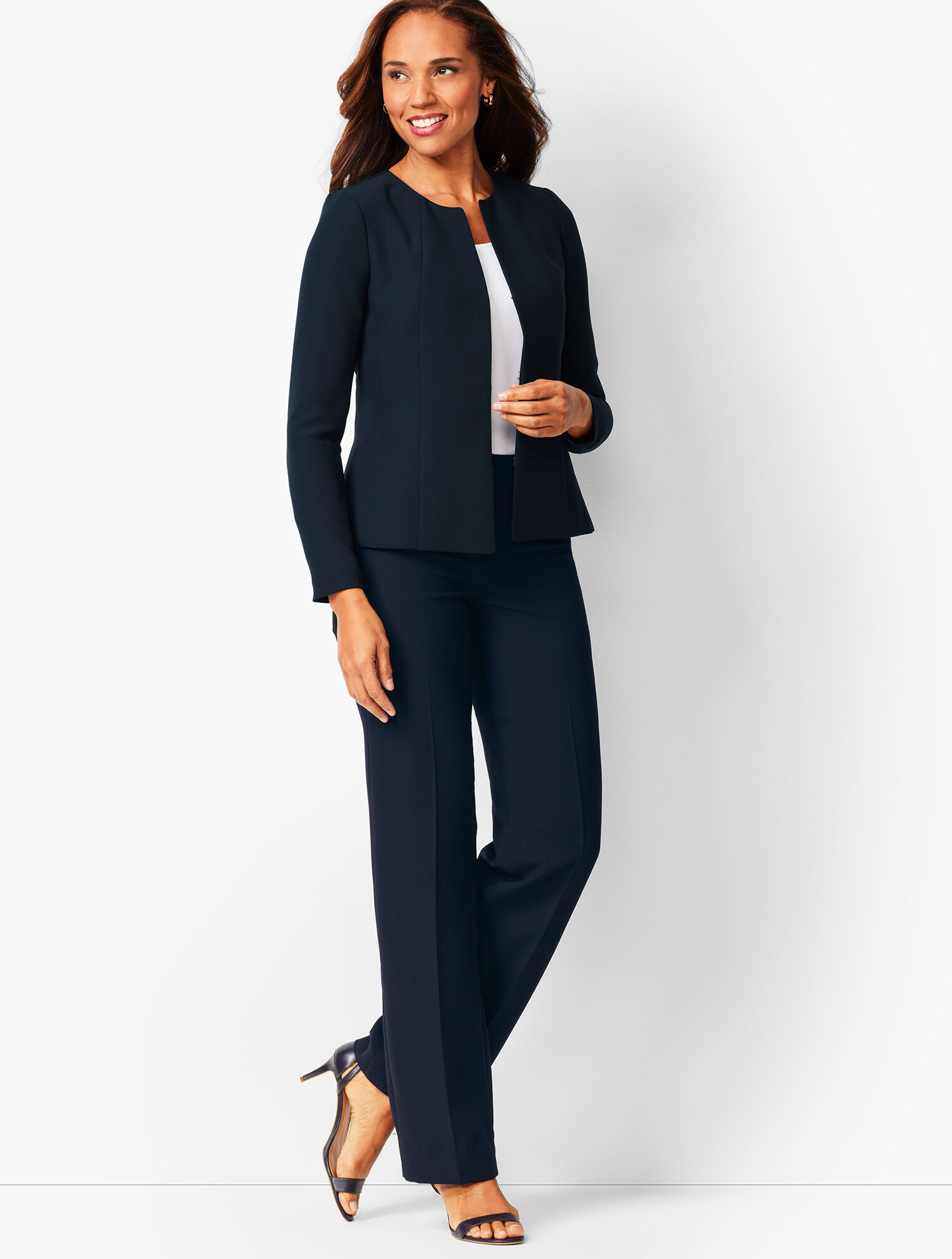 Talbots Seasonless Crepe Wide-Leg Pants