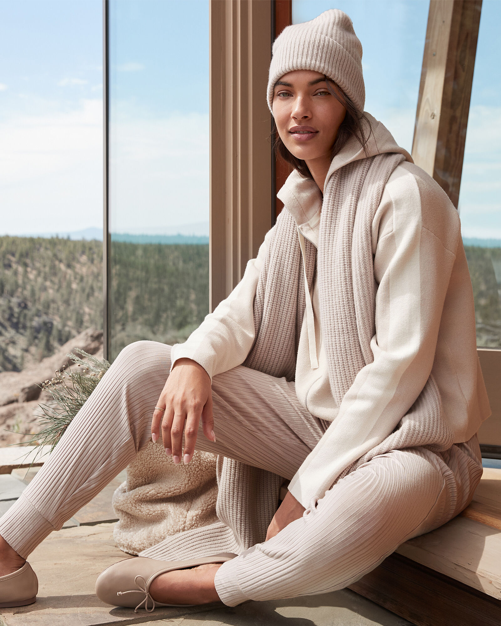 Tuxedo Stripe Zip-Up Hoodie