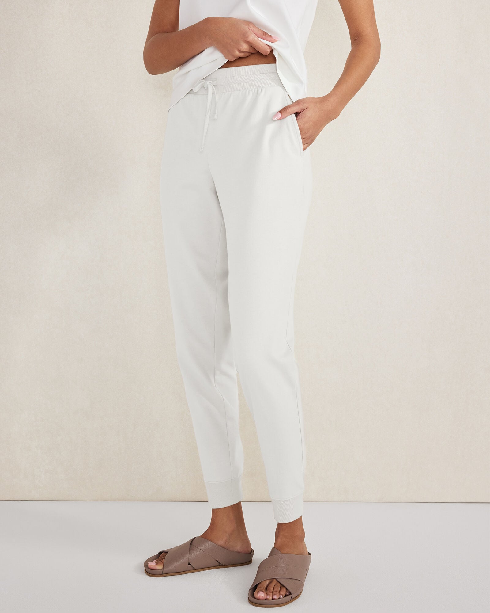 Organic Cotton Interlock Joggers - image 2