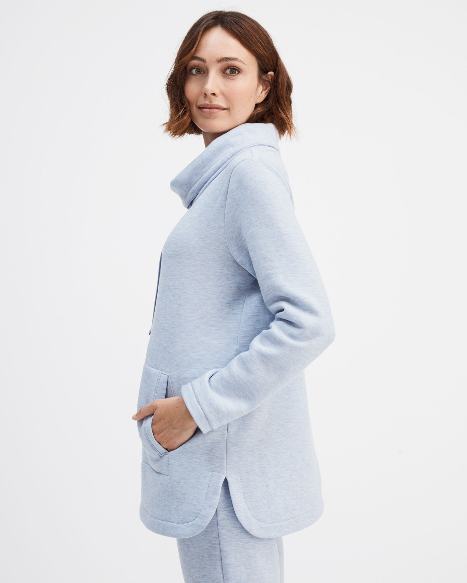 Fleece Cowl Neck Tunic