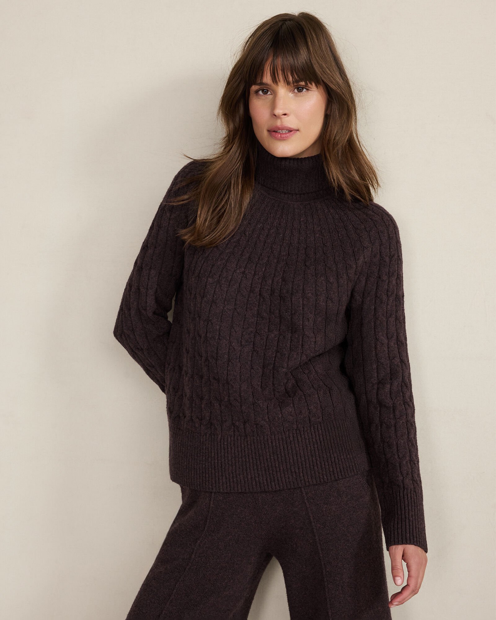 Organic Cotton Blend Gradient Cable Sweater | Haven Well Within