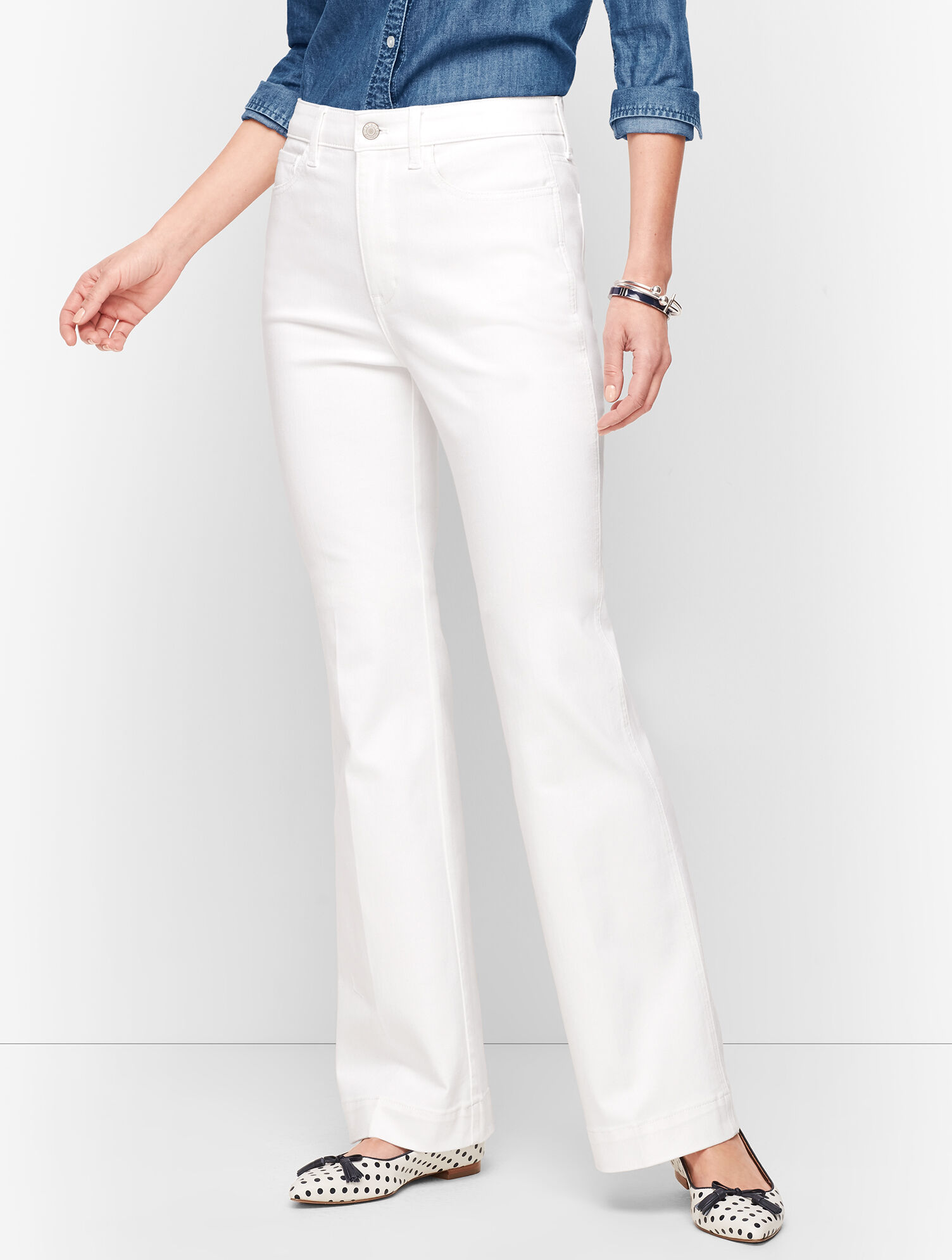 Flare Jeans White Talbots
