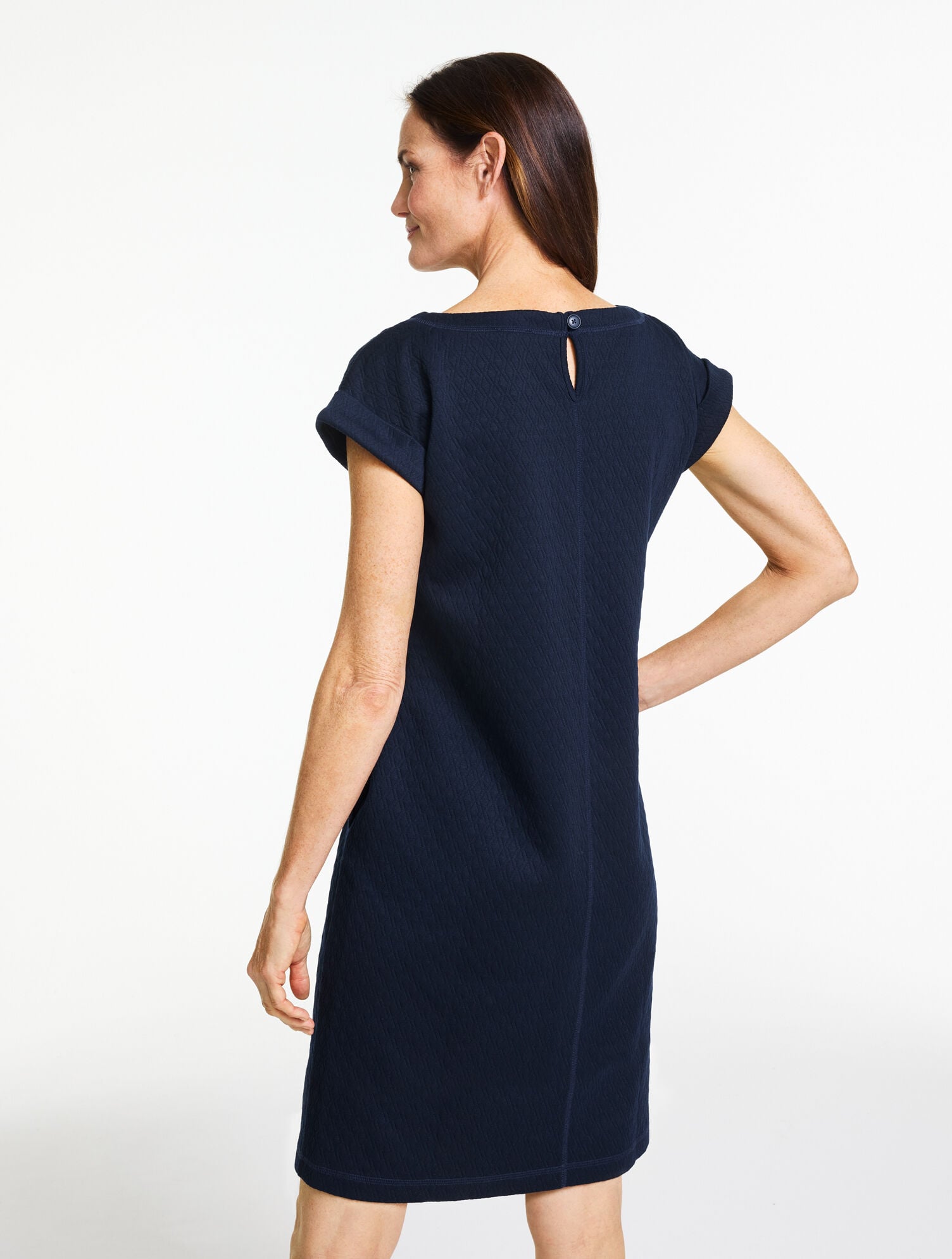 Quilted Short Sleeve Dress