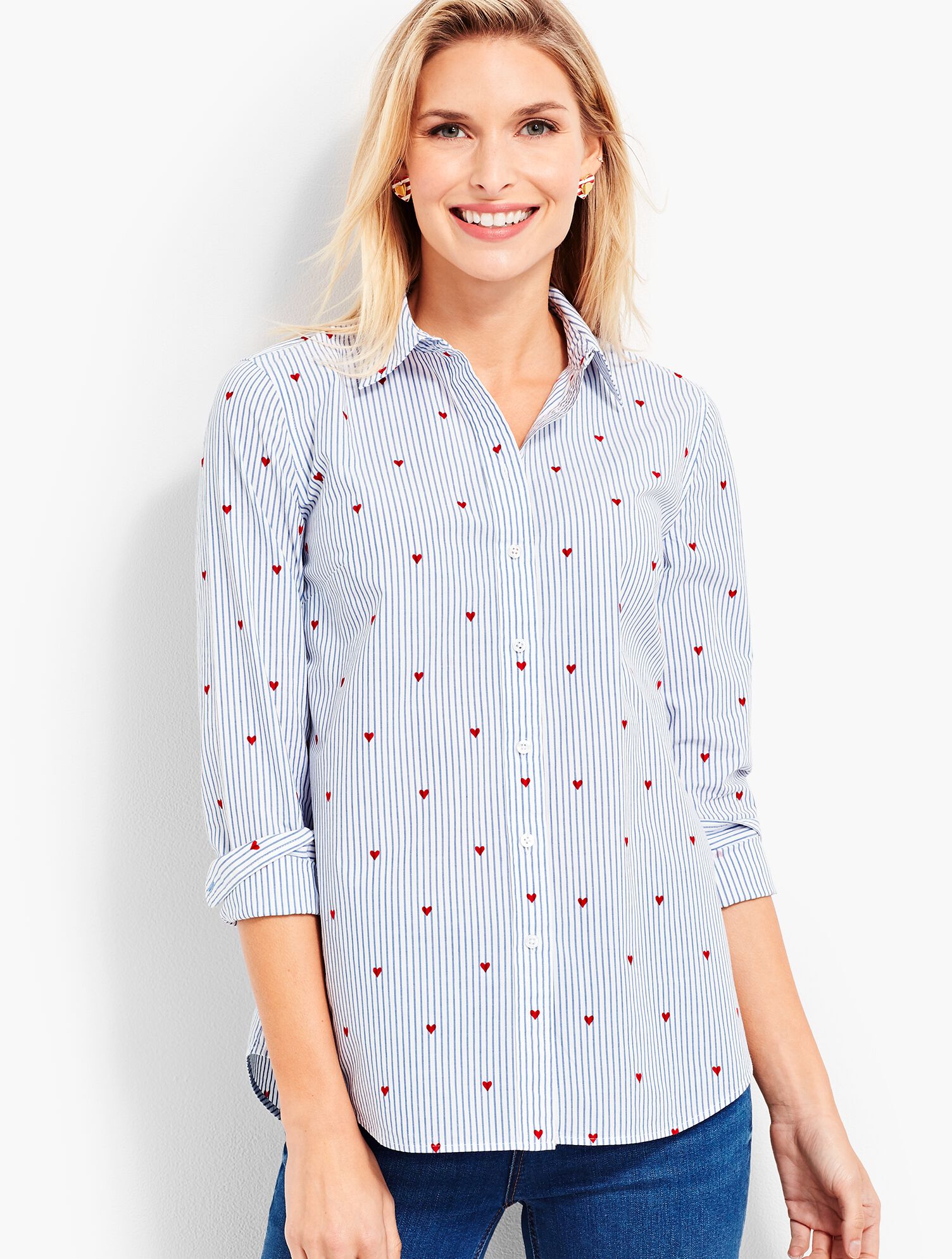 The Classic Casual Shirt - Hearts &amp; Stripes