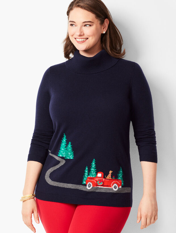 Novelty Cowlneck Sweater 