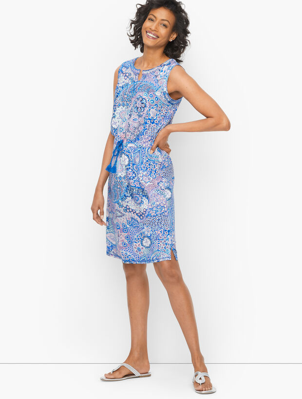 jersey tie waist dress - Dreamy Paisley Collection: MODERN SULTRY