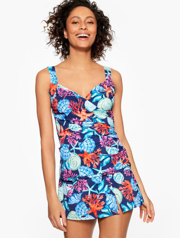 Miraclesuit Sanibel Tankini - Coral & Shells