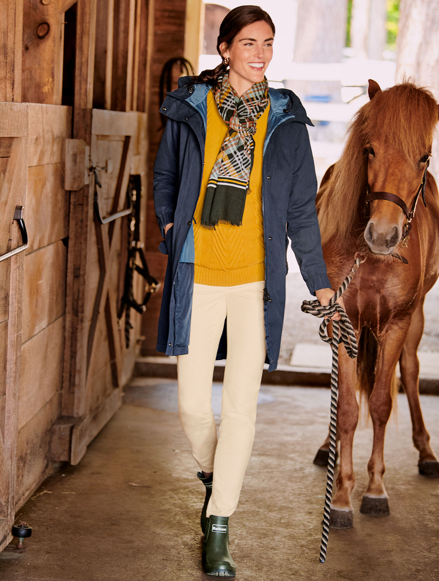 Barbour Hauxley Hooded Raincoat Talbots