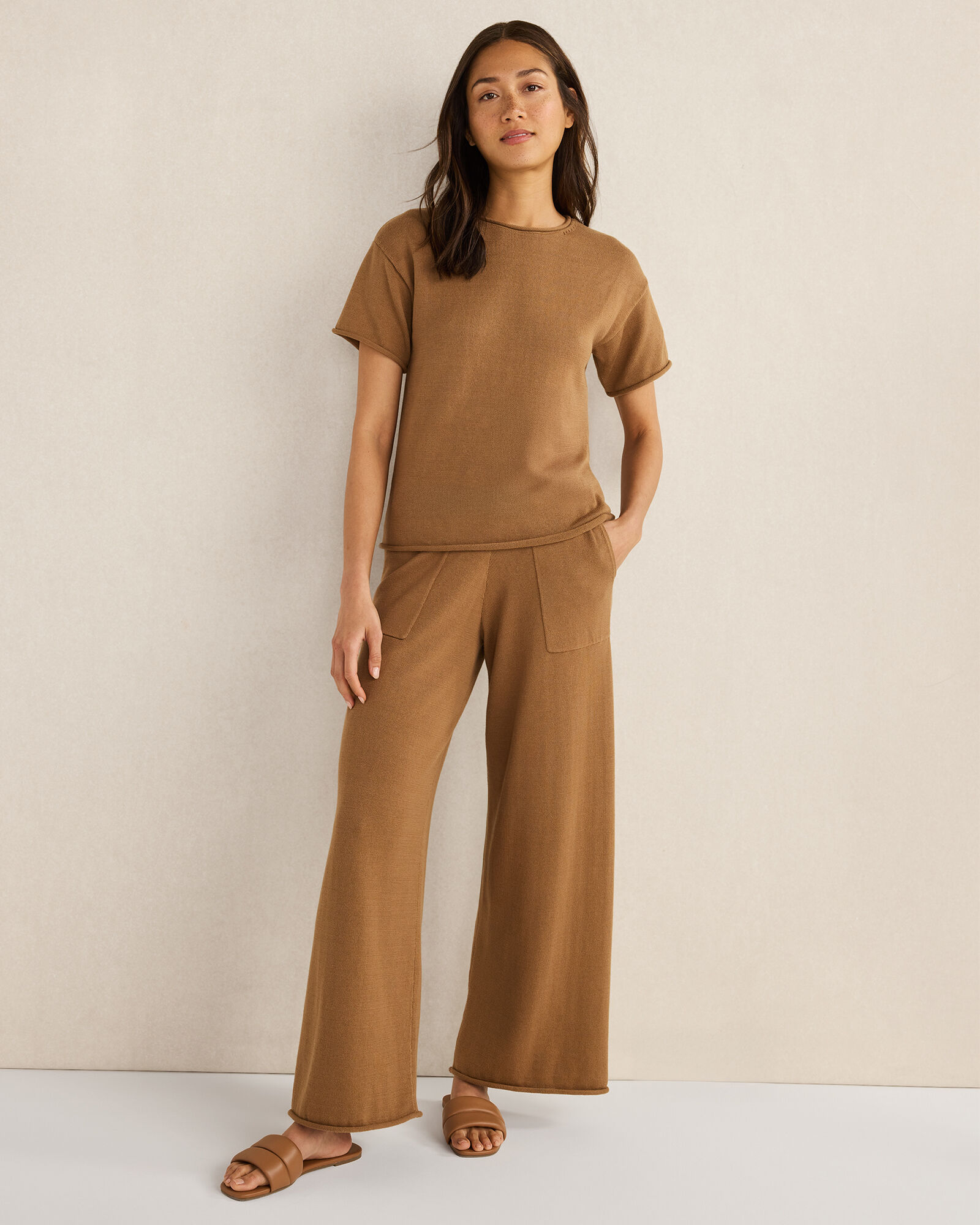 Organic Cotton Knit Pants