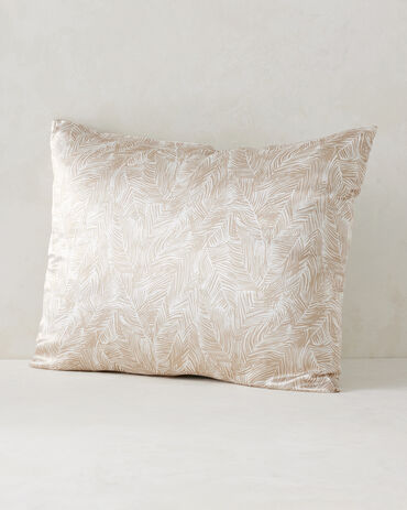 Washable Silk Fern Print Pillowcase