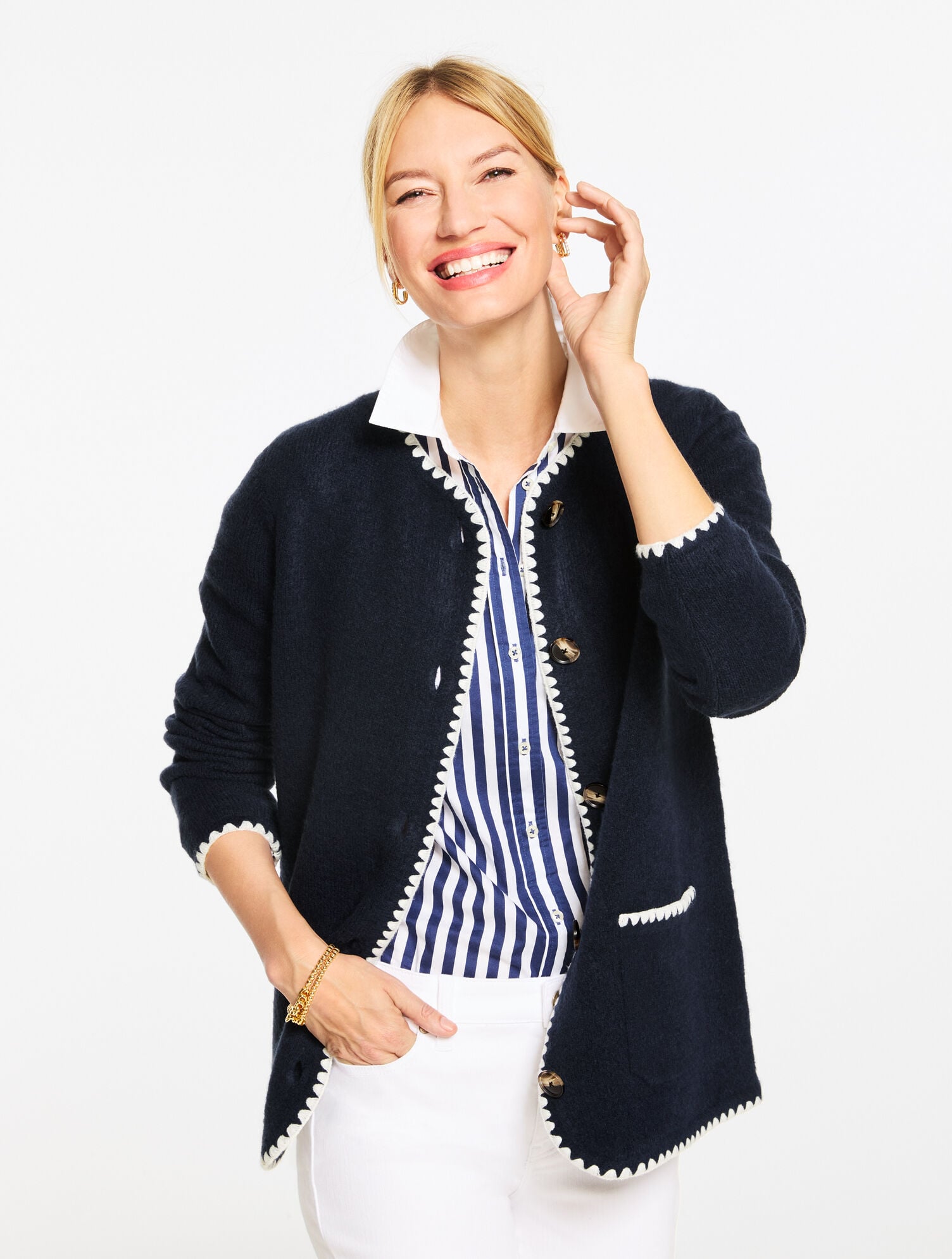 Crewneck Cardigan