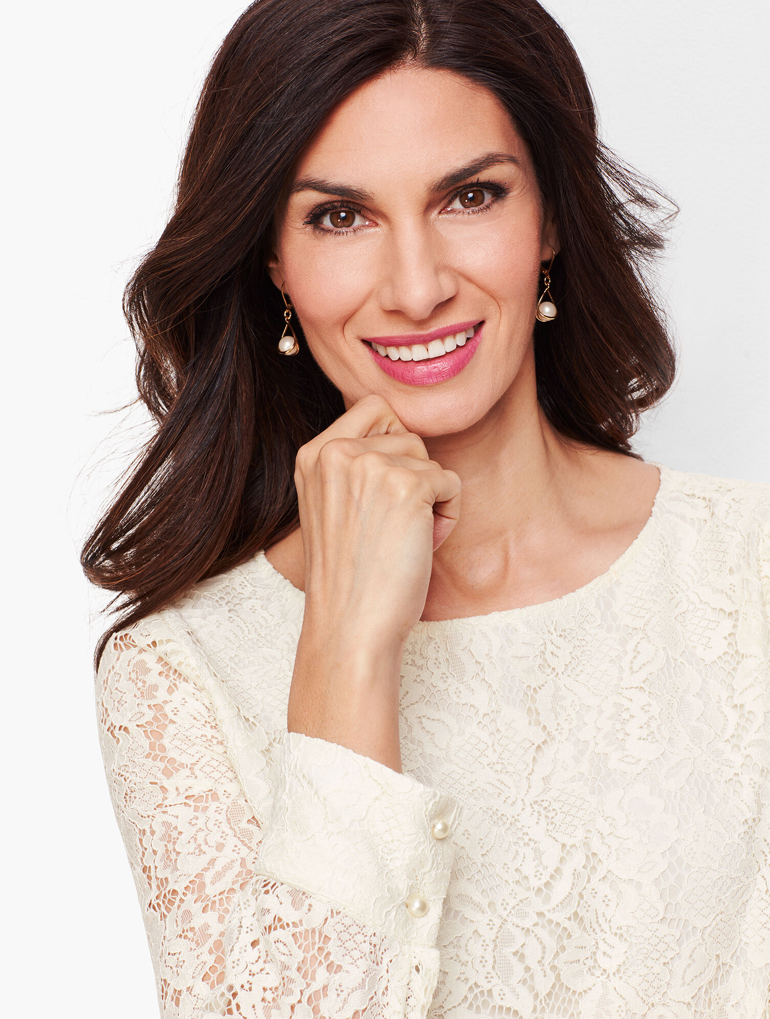 talbots lace tops