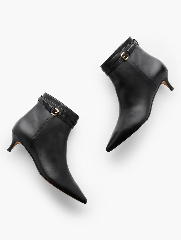 Iona Kitten Heel Booties - Nappa