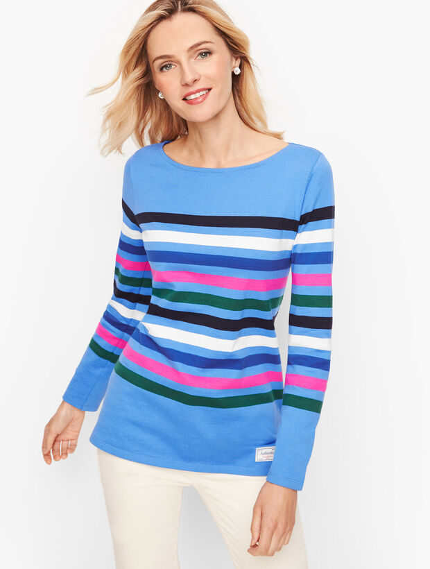 Authentic Talbots Tee - Candy Cane Stripe | Talbots