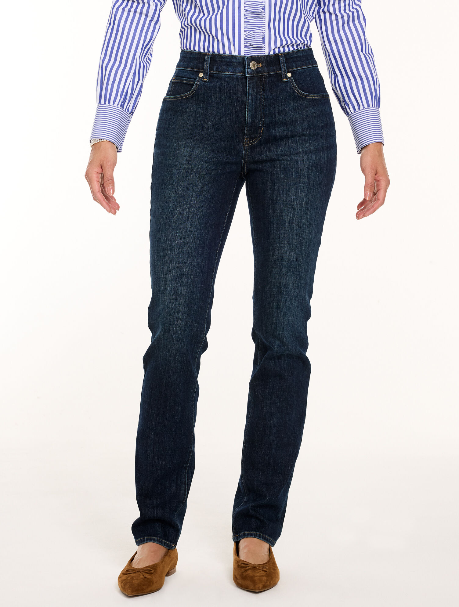 Straight Leg Jeans - Presley Wash - Curvy Fit