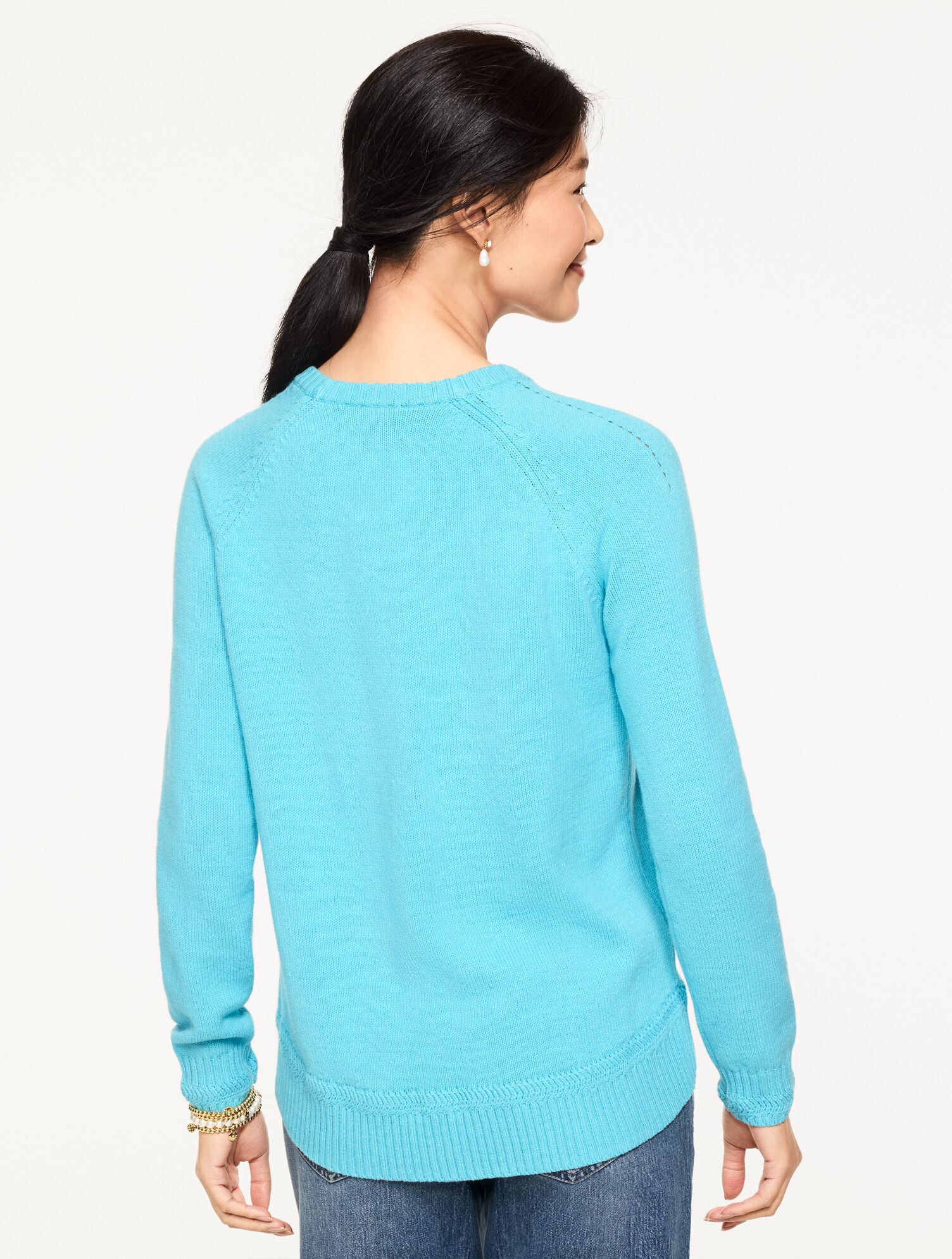Crewneck Raglan Sweater | Talbots